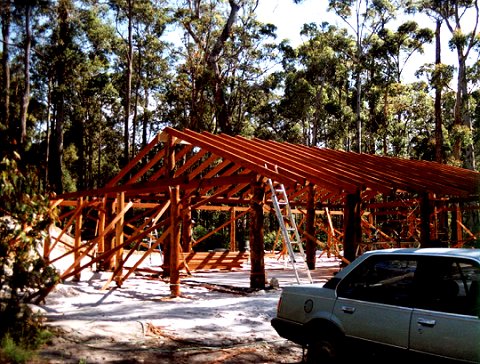 Roof framing is complete...