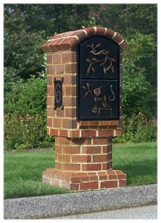 A custom brick mailbox