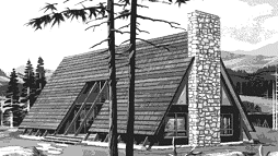 H-770-2 - ? sq. ft. A-frame house plan with side entrance