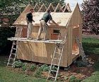 These durable, substantial barns can double as a workshop, studio, cabana, or even a cabin in the woods.