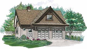 2 Car Garage Plans with Loft