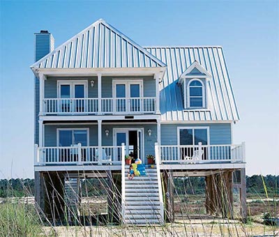 Small Beach House Plans On Pilings