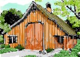 These durable, substantial barns can double as a workshop, studio, cabana, or even a cabin in the woods.