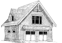 AK-2-O Two car garage with loft