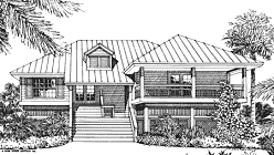 HDS-99-251 Ocean-Front Beach Home