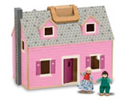 Melissa & Doug Fold and Go Mini Dollhouse