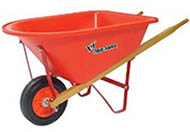 Real Tools For Kids Lil' Wheelbarrow With Poly Tray