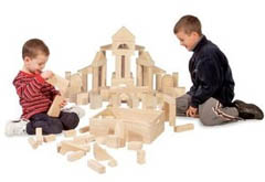 Melissa & Doug 60 Piece Building Block Set