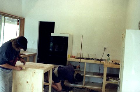 Kitchen taking shape.