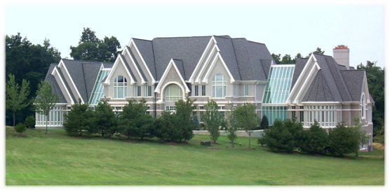 A very large front gable custom home