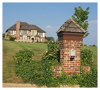 A custom brick mailbox