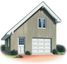 HWEPL13090 Two car garage with loft