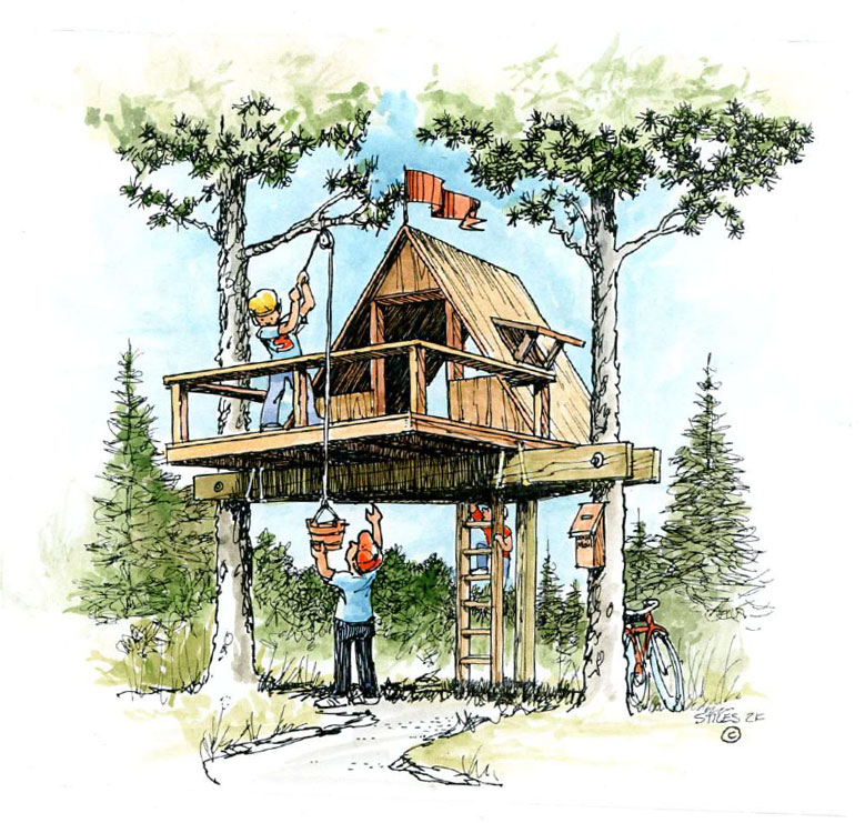 easy-to-build treehouse – b4ubuild